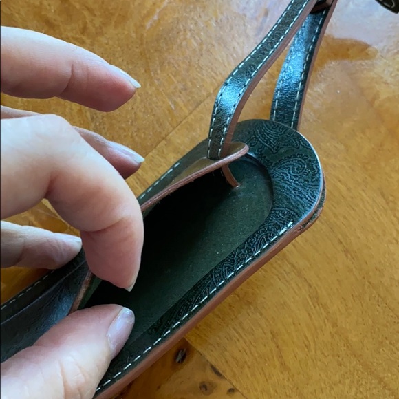 COLE HAAN genuine leather luggage tag - Picture 5 of 7